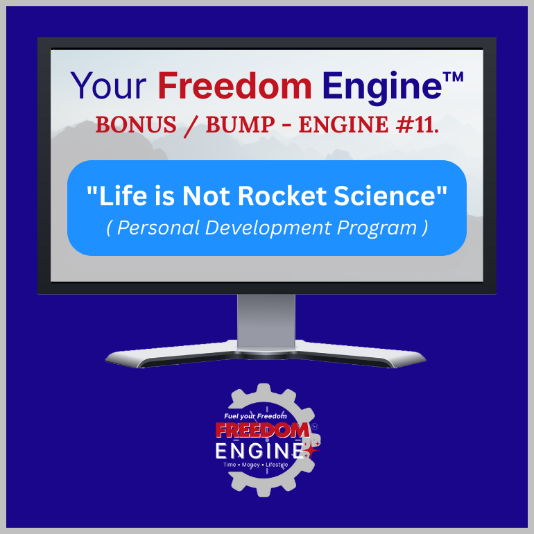 YFE ENGINE 11 - Life is Not Rocket Science Personal Development Program YFE ENGINE 11 - Life is Not Rocket Science Personal Development Program